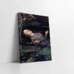 Çiçek Tutan Kadın | Kanvas Tablo | Cam Tablo | Mdf Tablo | B13291