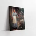 Kapıdaki Kız | Kanvas Tablo | Cam Tablo | Mdf Tablo | B13308