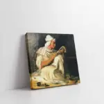 Oturan Kadın | Kanvas Tablo | Cam Tablo | Mdf Tablo | B13321