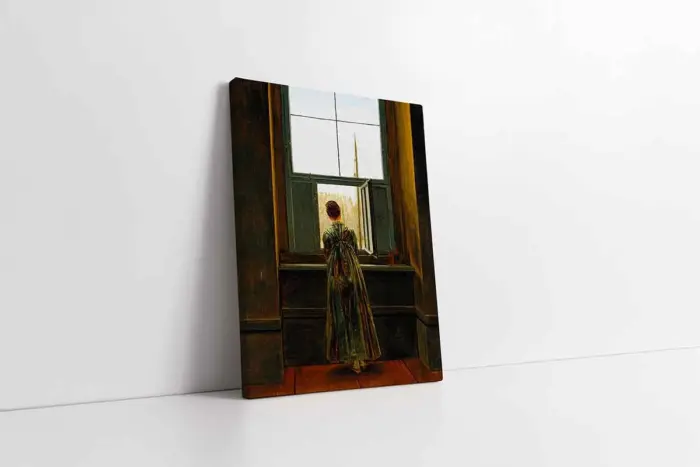 Penceredeki Kadın Caspar David Friedrich | Kanvas Tablo | Cam Tablo | Mdf Tablo | B13351 - Görsel 1