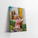 Kapıdaki Kadın | Kanvas Tablo | Cam Tablo | Mdf Tablo | B13355