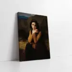 Oturan Kadın | Kanvas Tablo | Cam Tablo | Mdf Tablo | B13359