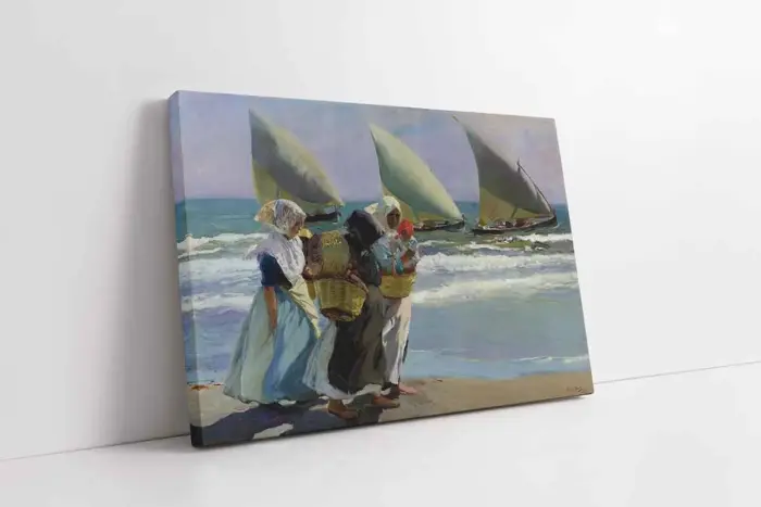 Plajdaki Kadınlar | Kanvas Tablo | Cam Tablo | Mdf Tablo | B13399 - Görsel 1
