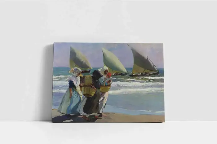 Plajdaki Kadınlar | Kanvas Tablo | Cam Tablo | Mdf Tablo | B13399 - Görsel 2