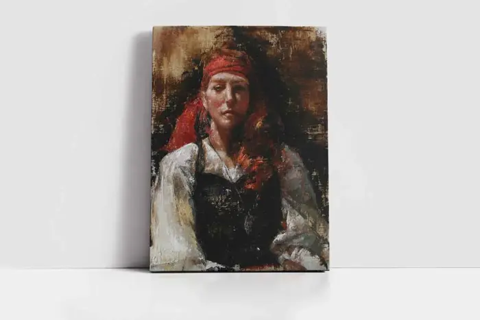 Kadın | Kanvas Tablo | Cam Tablo | Mdf Tablo | B13406 - Görsel 2