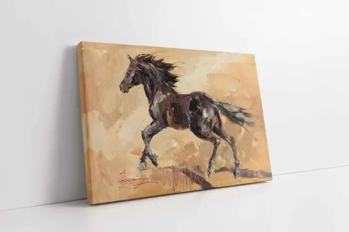 Koşan At | Kanvas Tablo | Cam Tablo | Mdf Tablo | B15003 - Görsel 1