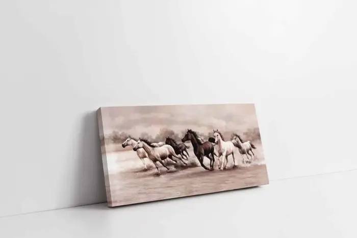 Koşan Atlar | Kanvas Tablo | Cam Tablo | Mdf Tablo | B15004 - Görsel 1