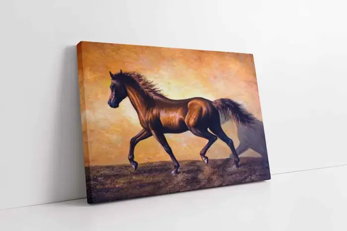 Koşan At | Kanvas Tablo | Cam Tablo | Mdf Tablo | B15009 - Görsel 1