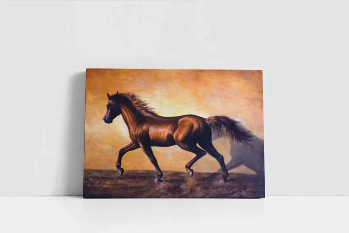 Koşan At | Kanvas Tablo | Cam Tablo | Mdf Tablo | B15009 - Görsel 2
