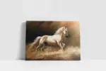 Koşan Beyaz At | Kanvas Tablo | Cam Tablo | Mdf Tablo | B15016 - Görsel 2