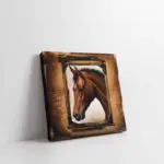 Duvarda Asılı Olan At | Kanvas Tablo | Cam Tablo | Mdf Tablo | B15029