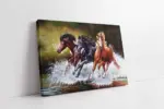 Koşan Atlar | Kanvas Tablo | Cam Tablo | Mdf Tablo | B15030