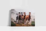 Koşan Atlar | Kanvas Tablo | Cam Tablo | Mdf Tablo | B15031 - Görsel 2