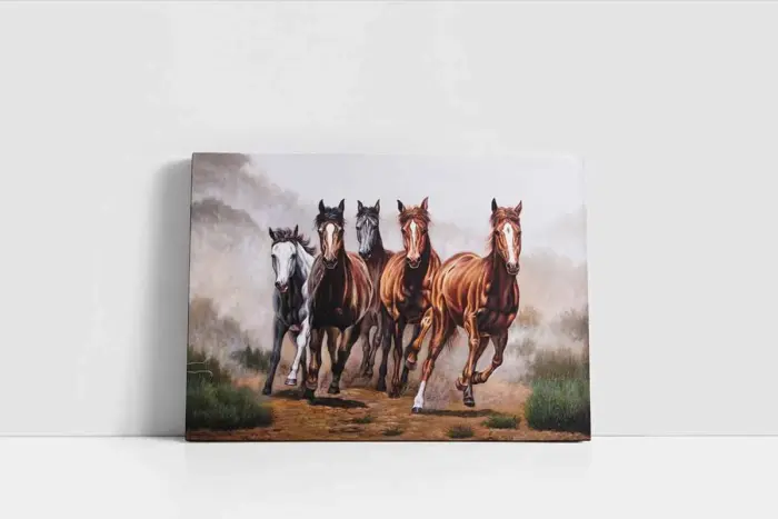 Koşan Atlar | Kanvas Tablo | Cam Tablo | Mdf Tablo | B15031 - Görsel 2