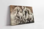 Koşan Beyaz Atlar | Kanvas Tablo | Cam Tablo | Mdf Tablo | B15034