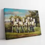 Koşan Beyaz Atlar | Kanvas Tablo | Cam Tablo | Mdf Tablo | B15043