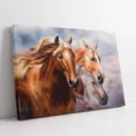 Üçlü At | Kanvas Tablo | Cam Tablo | Mdf Tablo | B15049