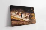 Dağda Koşan Atlar | Kanvas Tablo | Cam Tablo | Mdf Tablo | B15051