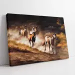Dağda Koşan Atlar | Kanvas Tablo | Cam Tablo | Mdf Tablo | B15051