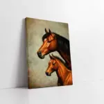 Siyah Yeleli Atlar | Kanvas Tablo | Cam Tablo | Mdf Tablo | B15052