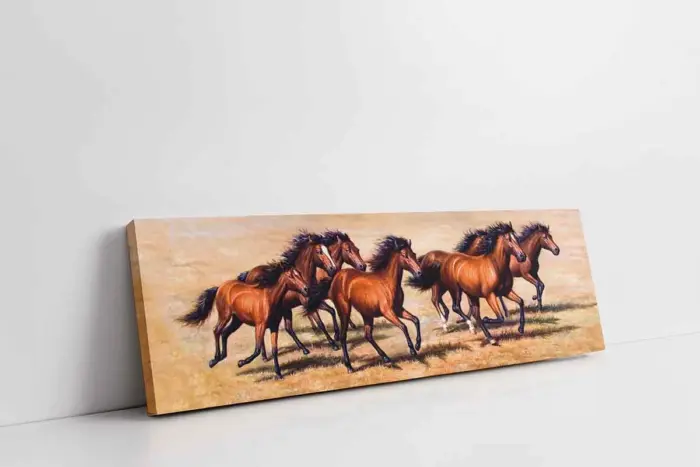 Koşan At Sürüsü | Kanvas Tablo | Cam Tablo | Mdf Tablo | B15086 - Görsel 1
