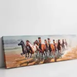 Koşan At Sürüsü | Kanvas Tablo | Cam Tablo | Mdf Tablo | B15087