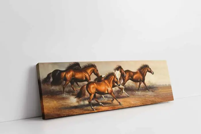 Koşan At Sürüsü | Kanvas Tablo | Cam Tablo | Mdf Tablo | B15088 - Görsel 1
