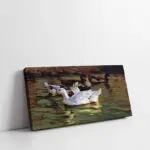 Gölette Ördekler Alexander Max Koester | Kanvas Tablo | Cam Tablo | Mdf Tablo | B15094