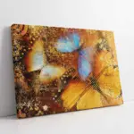 Mavi Kanatlı Kelebek | Kanvas Tablo | Cam Tablo | Mdf Tablo | B15099