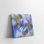 Mavi Fonda Kelebek Görselleri | Kanvas Tablo | Cam Tablo | Mdf Tablo | B15100