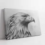 Karakalem Kartal | Kanvas Tablo | Cam Tablo | Mdf Tablo | B15109