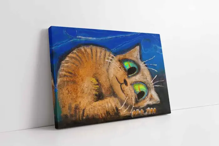Sevimli Kedi | Kanvas Tablo | Cam Tablo | Mdf Tablo | B15118 - Görsel 1