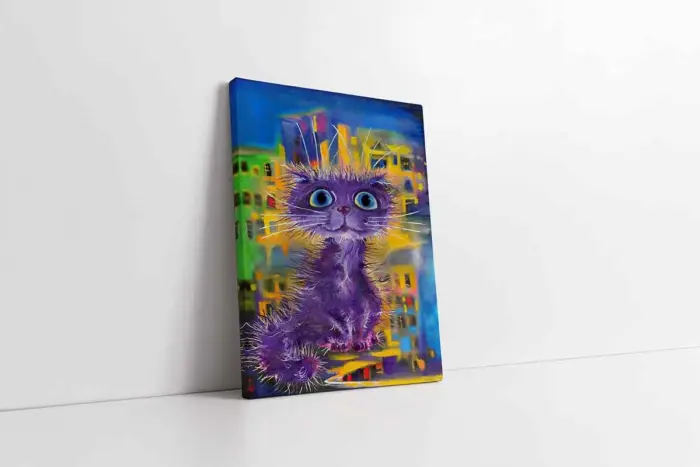 Sevimli Kedi | Kanvas Tablo | Cam Tablo | Mdf Tablo | B15126 - Görsel 1