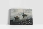 İstanbul Yağmur Yağışlı Kız Kulesi | Kanvas Tablo | Cam Tablo | Mdf Tablo | B16033 - Görsel 2