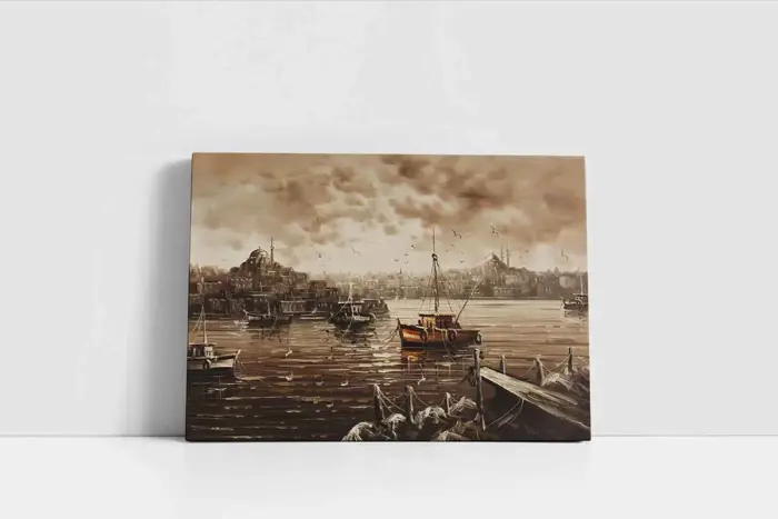 İstanbul Siyah Beyaz | Kanvas Tablo | Cam Tablo | Mdf Tablo | B16078 - Görsel 2