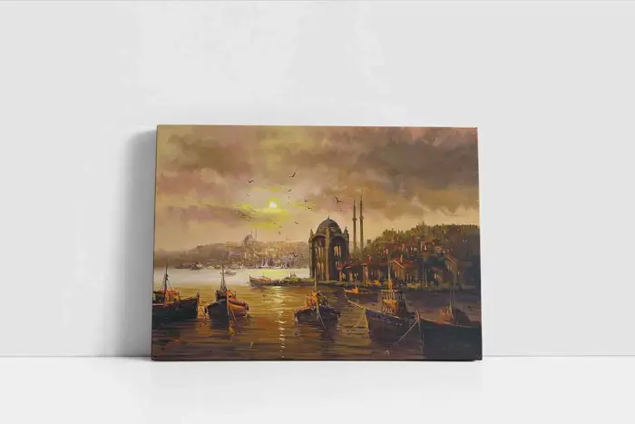 İstanbul Ortaköy Camii | Kanvas Tablo | Cam Tablo | Mdf Tablo | B16086 - Görsel 2