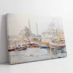 Eski İstanbul Fausto Zonaro | Kanvas Tablo | Cam Tablo | Mdf Tablo | B16092