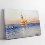 Kız Kulesi Fausto Zonaro | Kanvas Tablo | Cam Tablo | Mdf Tablo | B16093
