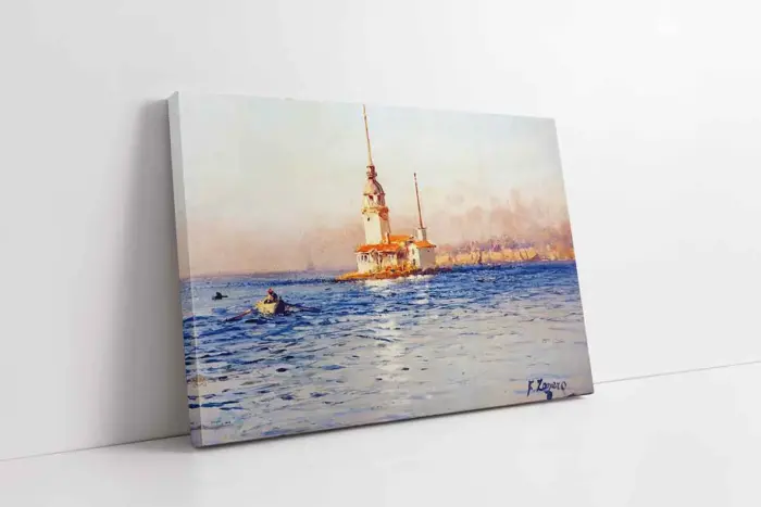 Kız Kulesi Fausto Zonaro | Kanvas Tablo | Cam Tablo | Mdf Tablo | B16093 - Görsel 1