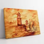 İstanbul Kız Kulesi | Kanvas Tablo | Cam Tablo | Mdf Tablo | B16101
