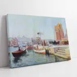 Boğaz Kıyısında İnsanlar | Kanvas Tablo | Cam Tablo | Mdf Tablo | B16104