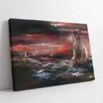 İstanbul Soyut | Kanvas Tablo | Cam Tablo | Mdf Tablo | B16112