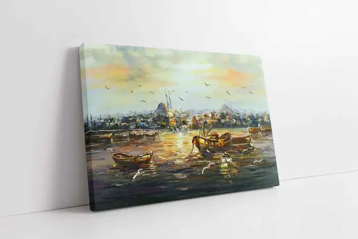 İstanbul Soyut | Kanvas Tablo | Cam Tablo | Mdf Tablo | B16119 - Görsel 1