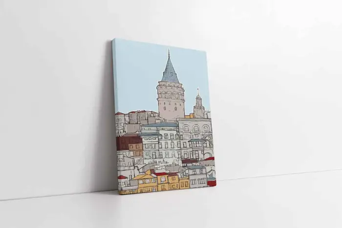 Galata | Kanvas Tablo | Cam Tablo | Mdf Tablo | B16270 - Görsel 1