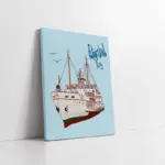Eminönünde Vapur | Kanvas Tablo | Cam Tablo | Mdf Tablo | B16271