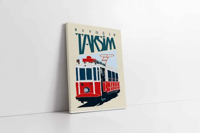 Tramvay | Kanvas Tablo | Cam Tablo | Mdf Tablo | B16273 - Görsel 1