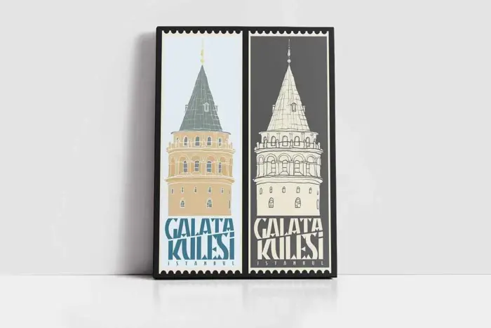 Galata | Kanvas Tablo | Cam Tablo | Mdf Tablo | B16281 - Görsel 2