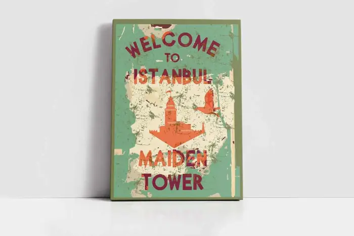 Kız Kulesi | Kanvas Tablo | Cam Tablo | Mdf Tablo | B16304 - Görsel 2