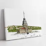 Kız Kulesi | Kanvas Tablo | Cam Tablo | Mdf Tablo | B16336