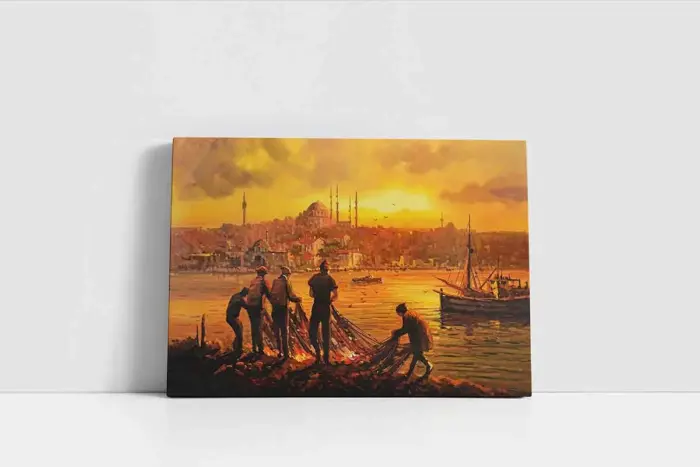 Günbatımı İstanbul | Kanvas Tablo | Cam Tablo | Mdf Tablo | B16345 - Görsel 2